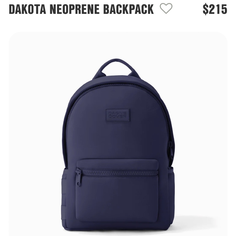 NEVER USED ; Dagne Dover Neoprene backpack in storm